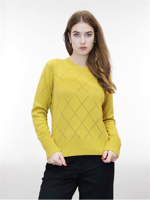 Argyle wool and cashmere sweater MAXMARA STUDIO | 2363660839600003